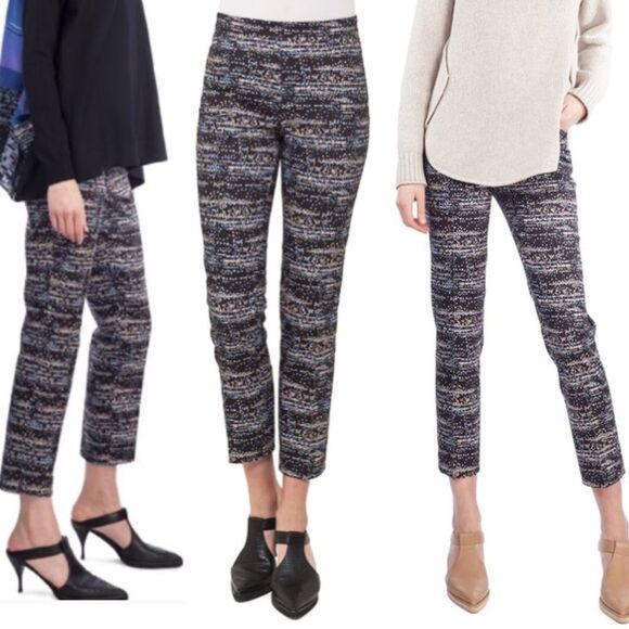 Akris Punto Franca Twilight City Print Ankle Pants Sz 8 - Picture 1 of 13